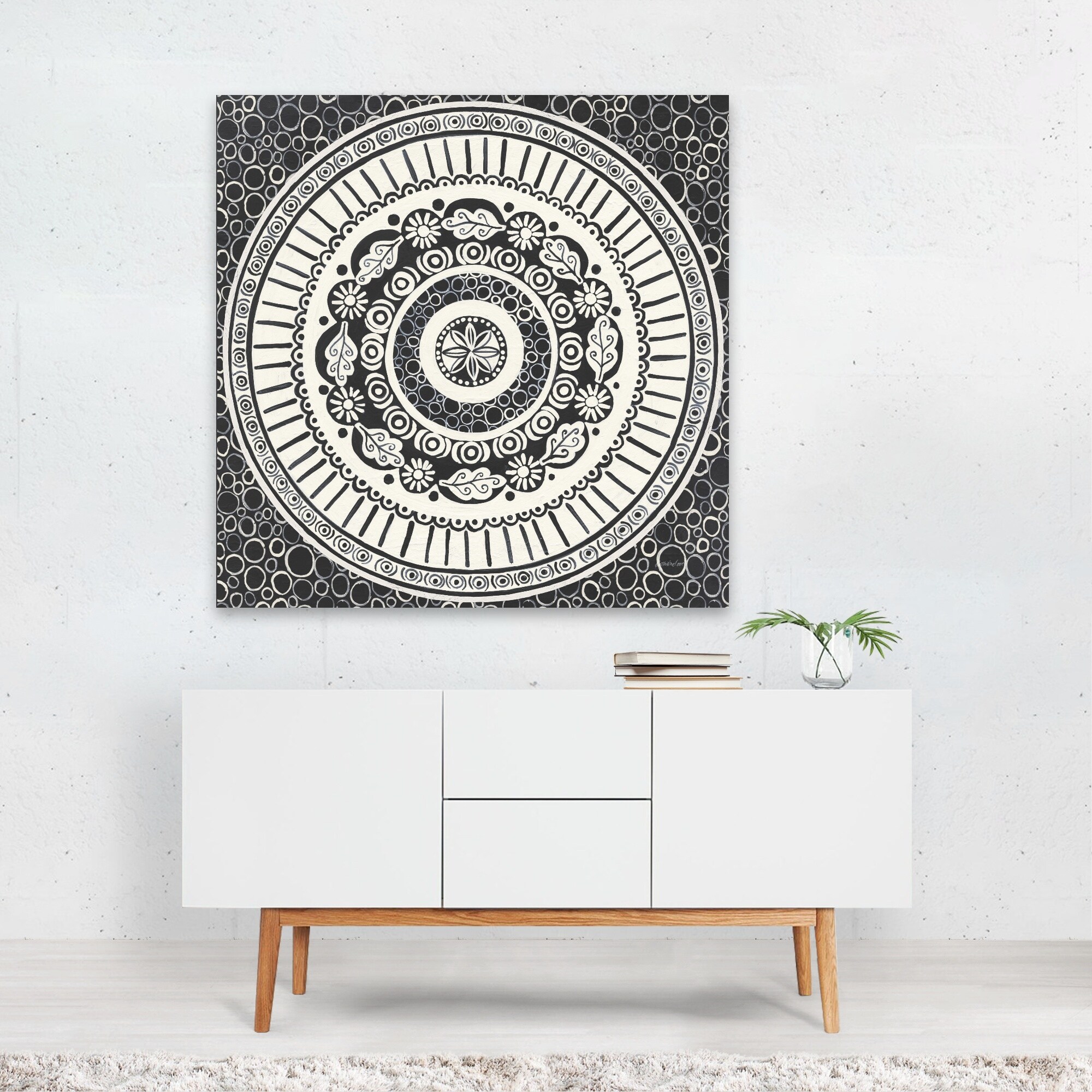Shop Abstract Floral Floral Botanical Leaf Unframed Wall Art Print