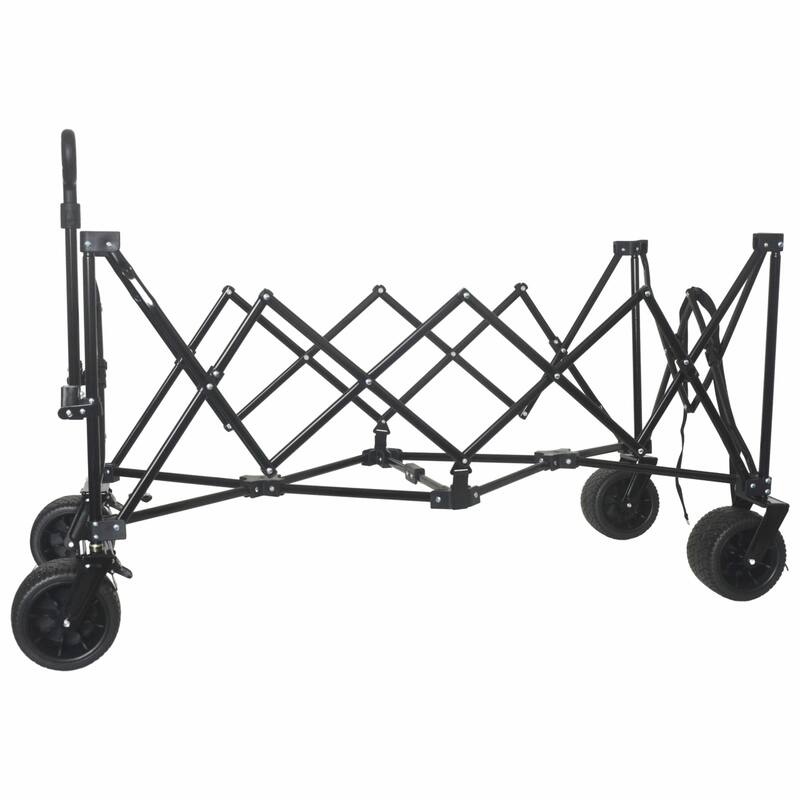 Heavy-Duty Foldable Utility Wagon - 480lbs Capacity, Patented Ultra-Stable Frame