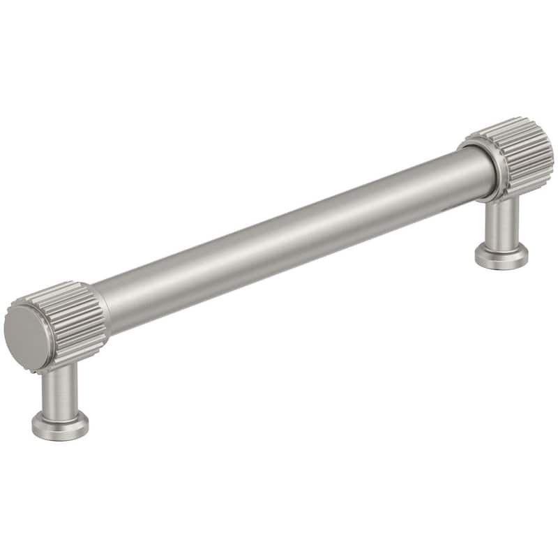 Amerock BP37805 Farewind 6-5/16" Center to Center Fluted Bar Cabinet - Satin Nickel