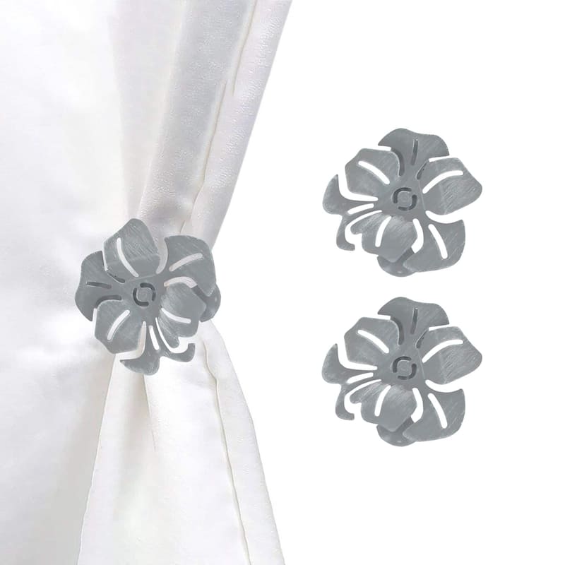 Evideco Metal Clip Big Size Poppy Set of 2 - 2.10"L x 2.8"W x 1.12"D