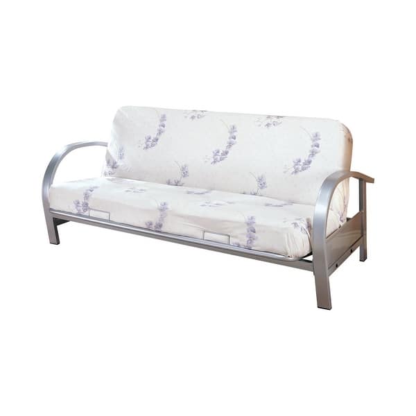 Metal Futon Frame Silver as picture Bed Bath & Beyond 37969551