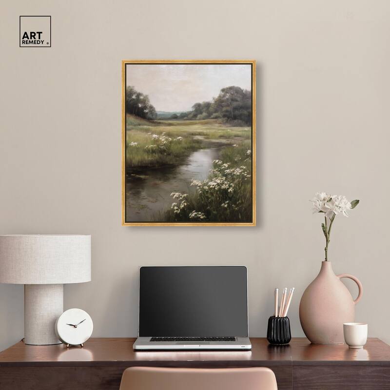 Quiet Waters Canvas by Art Remedy