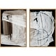 preview thumbnail 1 of 5, Amanti Art Mind No. 1 & 2 2 Piece by Dan Hobday Framed Canvas Wall Art