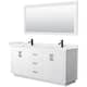 Option White / White Quartz Top / Matte Black Hardware