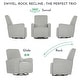 preview thumbnail 7 of 25, Evolur Holland Upholstered Plush Seating Glider Swivel
