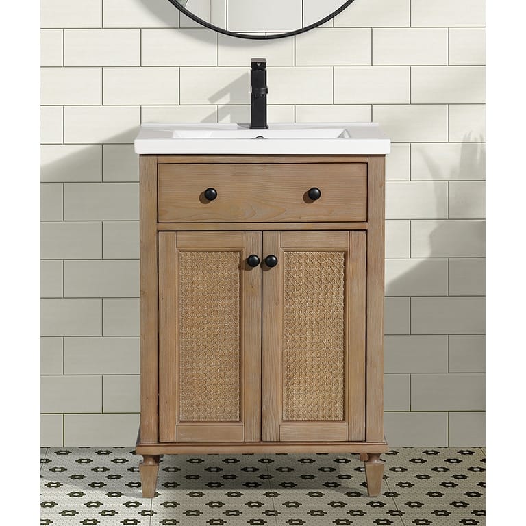 Ari Bath Annie 24" Bathroom Vanity Weathered Fir
