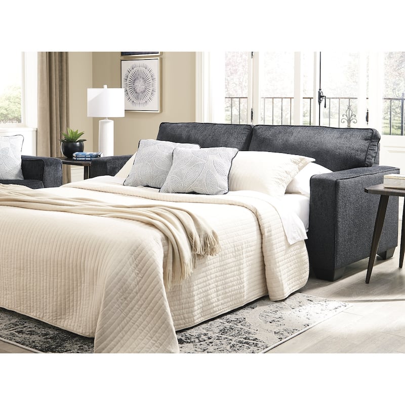 Signature Design by Ashley Altari Queen Sofa Sleeper - 85"W x 38"D x 37"H - Slate