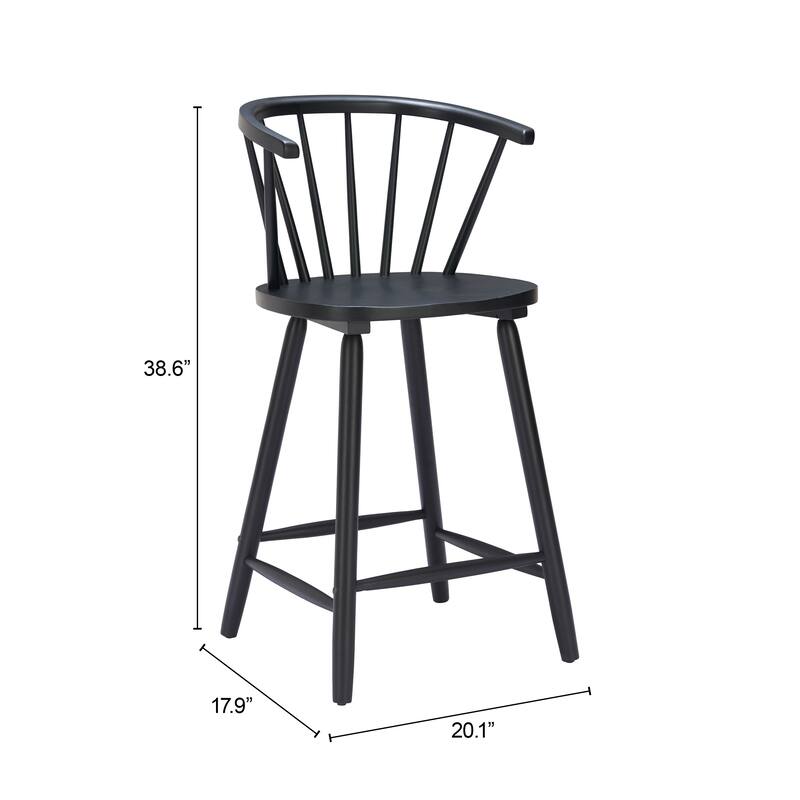Stenger Counter Stool Black