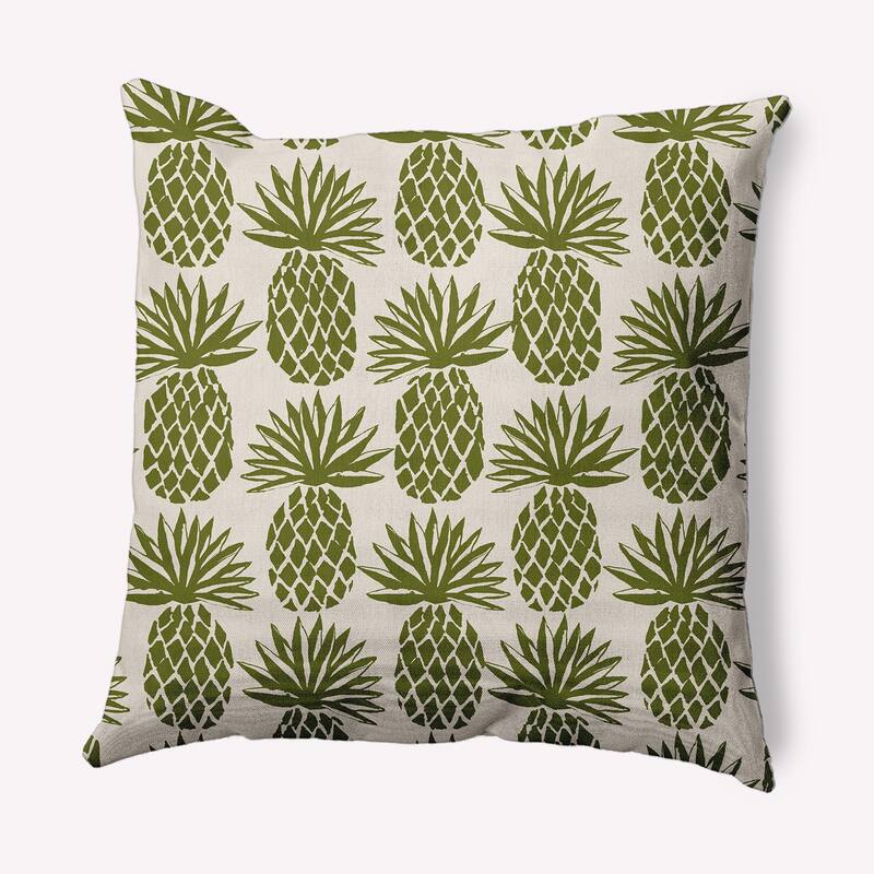 Pineapple Stripes Decorative Throw Pillow
