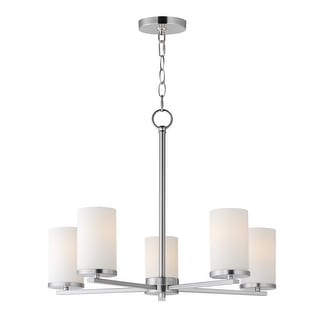 Maxim 10286SW Lateral 5 Light 24" Wide Pillar Candle Style Chandelier