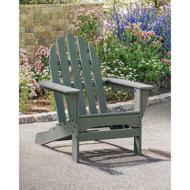 POLYWOOD Classic Outdoor Adirondack Chair - Slate Grey