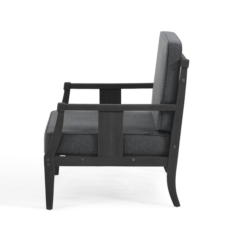 2 Set Outdoor Patio Club Chair with Cushion Patio Arm Lounge Chair