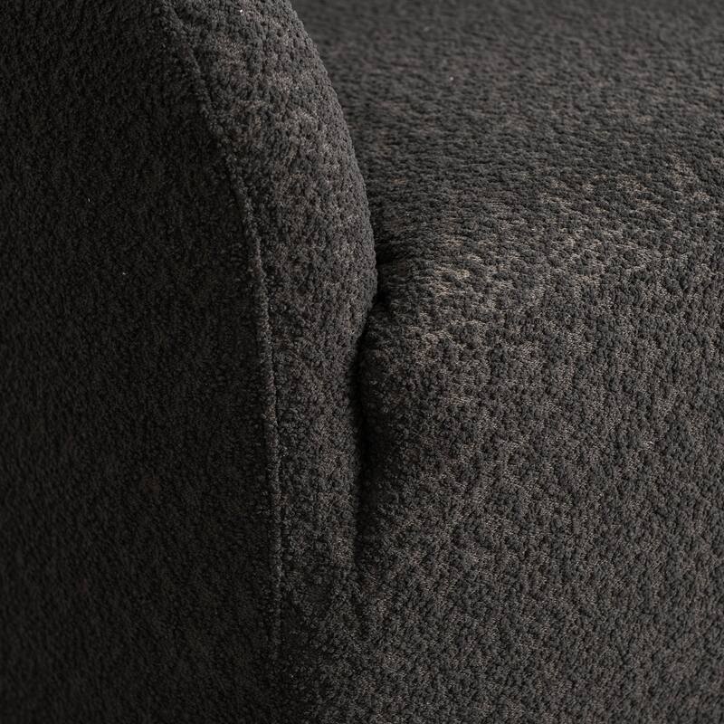 KINWELL 32"W Boucle Upholstered Swivel Barrel Armchair (Set of 2)