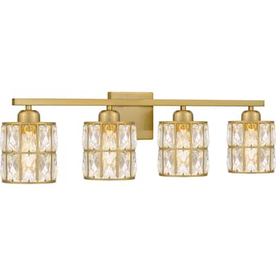 Gibson 4-Light Aged Brass Bath Light