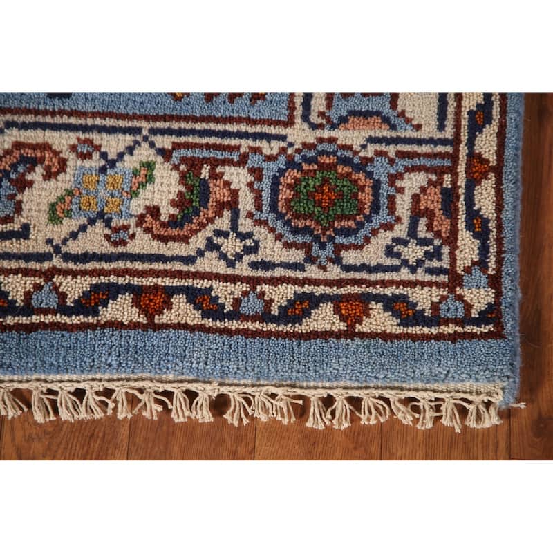 All-Over Floral Heriz Serapi Oriental Accent Rug Handmade Wool Carpet - 3'11"x 5'0"