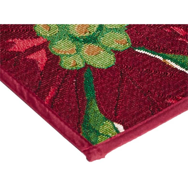 Violet Linen Decorative Christmas Tapestry Holiday Design- 19" X 27" Area Rug - 19" x 27"