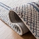 preview thumbnail 4 of 3, SAFAVIEH Handmade Abstract Adua Modern Wool Rug - Ivory/Navy - 9' x 12'