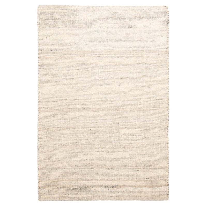 ECARPETGALLERY Braid weave Sienna Cream Wool Rug - 5'0 x 7'8