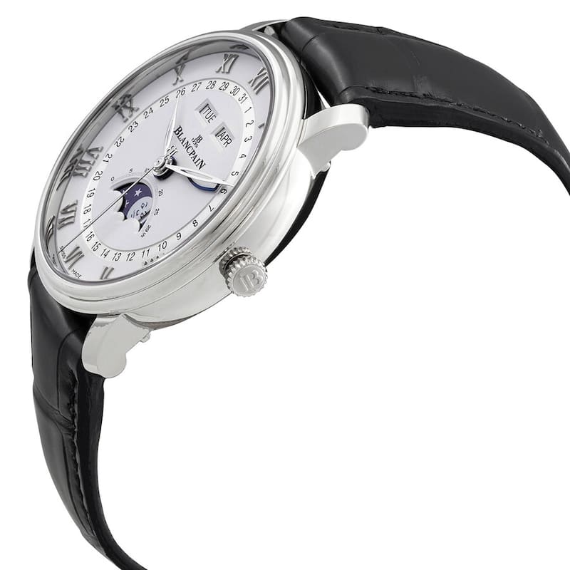 Blancpain Villeret Ultra Slim Moonphase Calender Men's Watch - White2 - 40mm