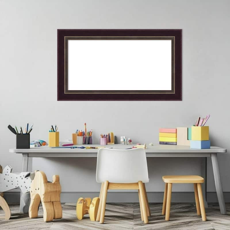 Amanti Art Signore Bronze Framed Dry Erase Magnetic Board