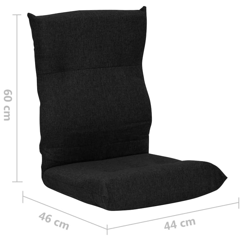 vidaXL Floor Chair Lounge Chair Chaise Lounge Folding Floor Lounger Fabric