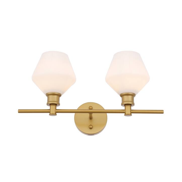 Gerald 2-Light Wall Sconce - 19.1/10.2 - 19.1/10.2