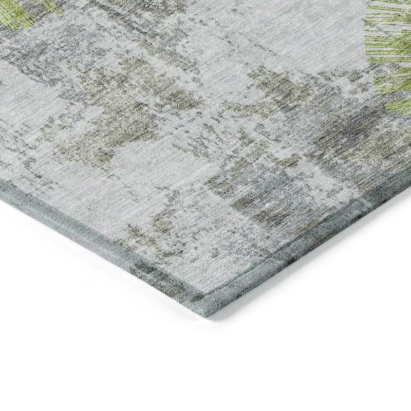 Machine Washable Indoor/ Outdoor Chantille Contemporary Starburst Rug