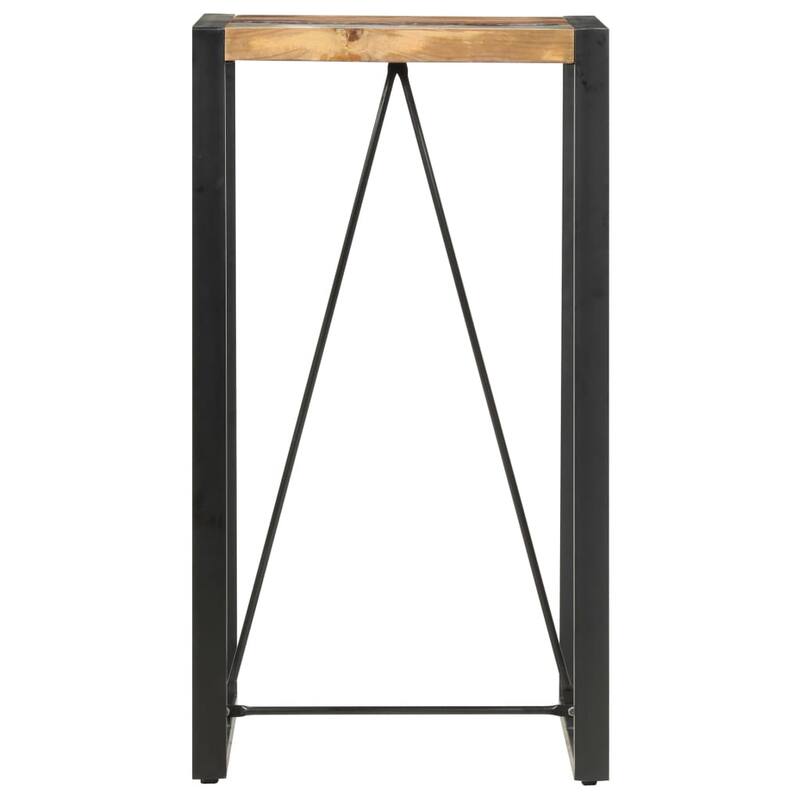 vidaXL Bar Table Kitchen Dining Room Pub Table Bistro Table Solid Wood Mango