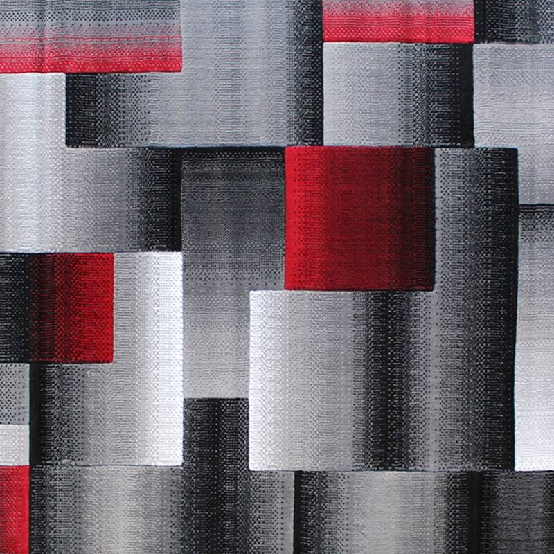 Modern Geometric Style Color Blocked Indoor Area Rug
