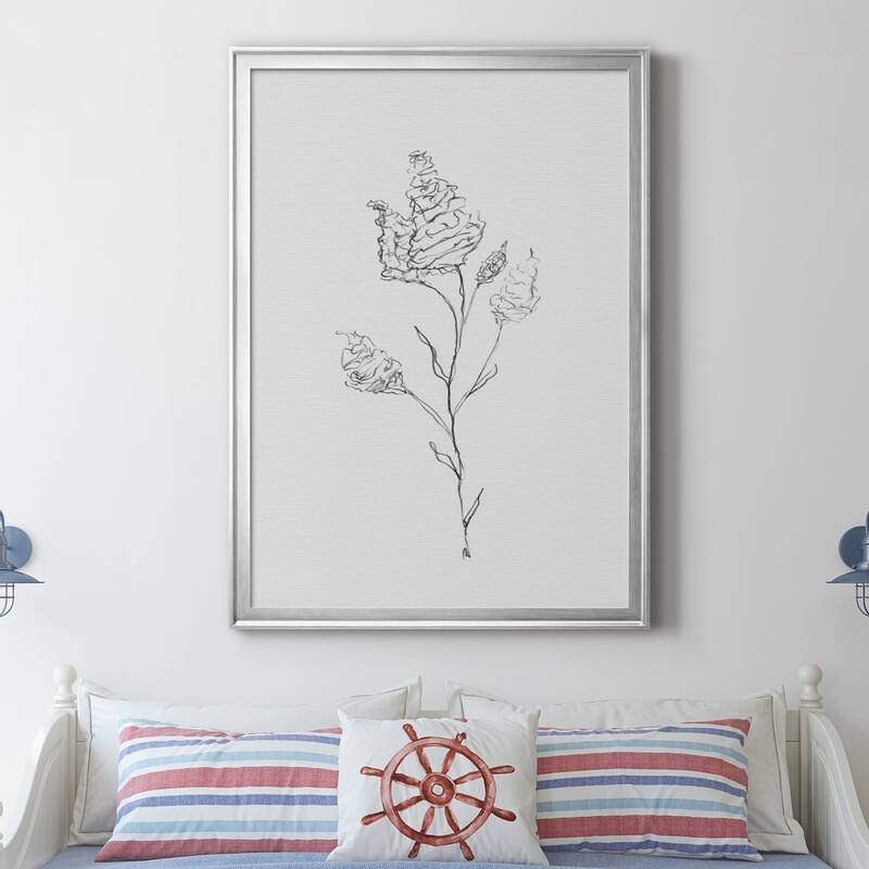 FLORAL SKETCH I Premium Framed Canvas - Ready to Hang