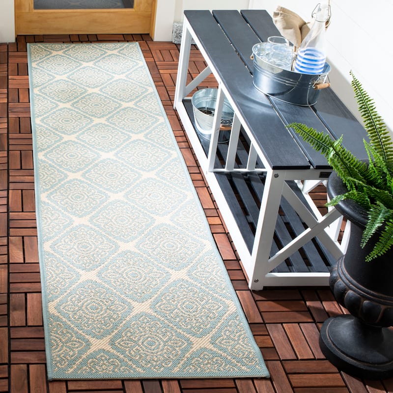SAFAVIEH Beach House Phyllis Indoor/ Outdoor Waterproof Patio Backyard Rug