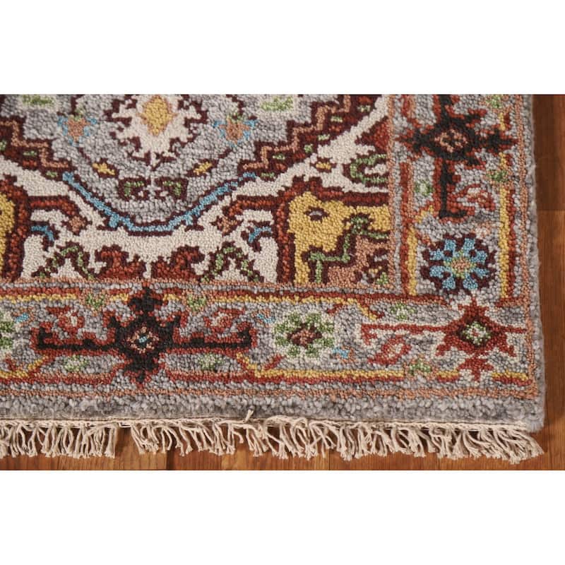 Gray Heriz Serapi Oriental Rug Handmade Wool Carpet - 2'0"x 3'0"