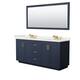 Option Dark Blue, Gold Trim, White Quartz Top