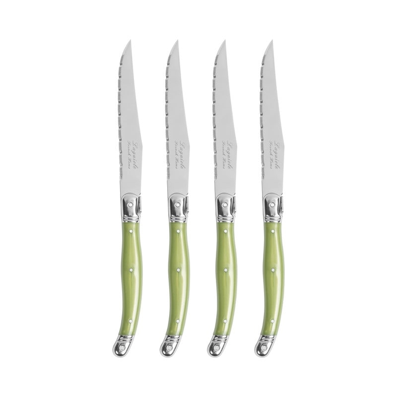 French Home Laguiole Steak Knives, Set of 4 (Wood Grain)