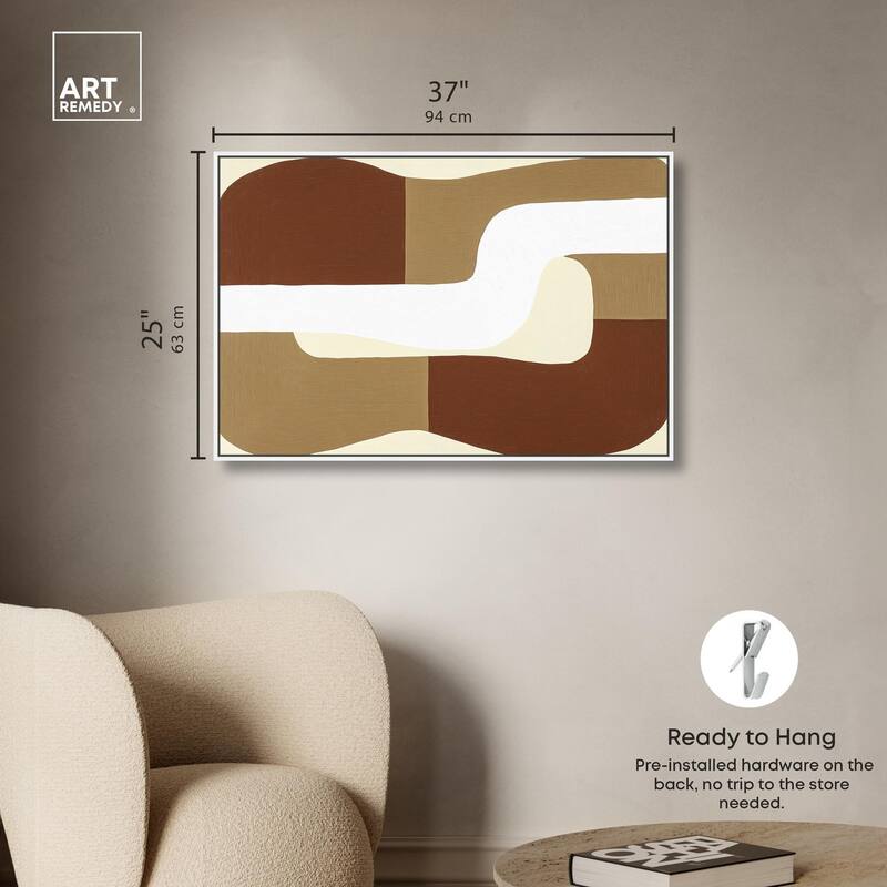 Minimal Wavy III Canvas by Art Remedy