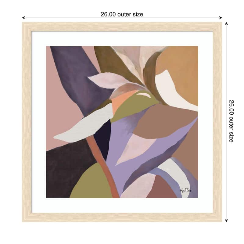 Kate and Laurel Framed Art Azure stems by Inkheart Designs