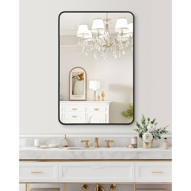 Large Metal Framed Bathroom Mirrors for Over Sink - 24*36