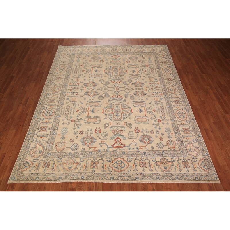 Ziegler Oriental Area Rug Hand-Knotted Wool Carpet - 7'7" x 9'11"