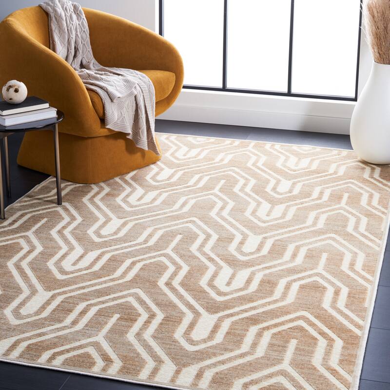 SAFAVIEH Paradise Flavie Modern Viscose Rug - 8' x 11'2" - Stone