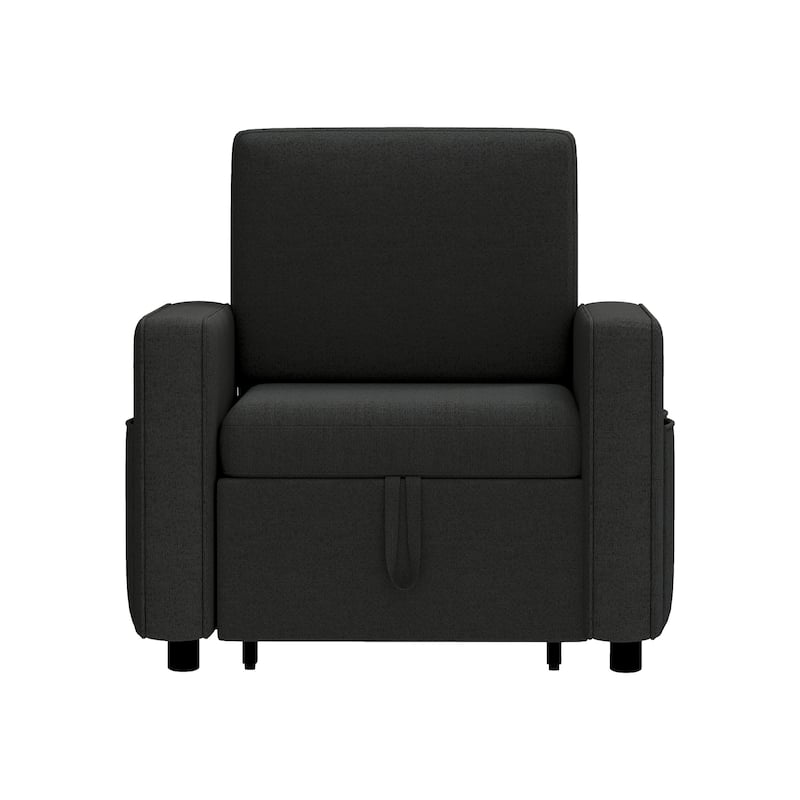 3-in-1 Convertible Sofa Chair Bed with Pull-Out Sleeper and Reclining Lounge for Living Room or Small Space Comfort