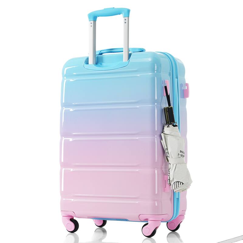 Luggage Set of 3, 20-inch with USB Port and Spinner Wheels
