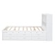 preview thumbnail 15 of 14, Full Size Platform Bed with Trundle, Storage Drawers, USB Ports, and Headboard Shelves in White
