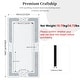 preview thumbnail 10 of 10, Glam Crystal Accent Diamond Art Wall Mirror