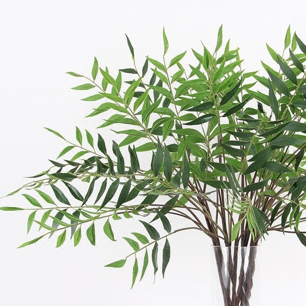 FloralGoods Artificial Bamboo Leaf Stems 35" Tall