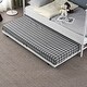 preview thumbnail 29 of 29, Twin Over Twin Bunk Bed with Trundle, Metal Bunk Bed with Two Side Ladder and Guardrails