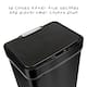 50L Black Stainless Steel Motion Sensor Trash Can