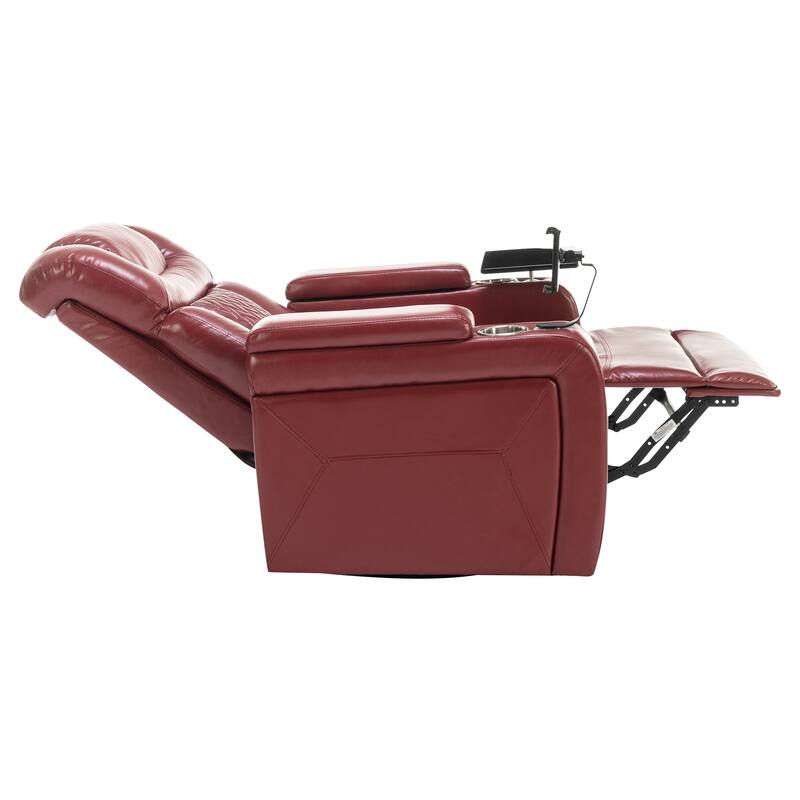 270 Degree Swivel PU Leather Power Recliner Individual Seat