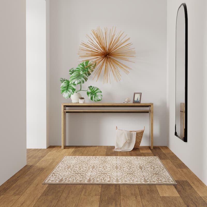 Nourison Jubilant Floral Medallion Area Rug