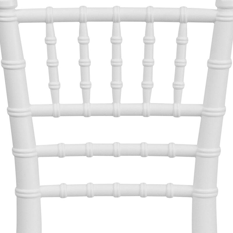 Child's Classic Resin Chiavari Chair for All Occasions - 12"D x 12"W x 24.75"H