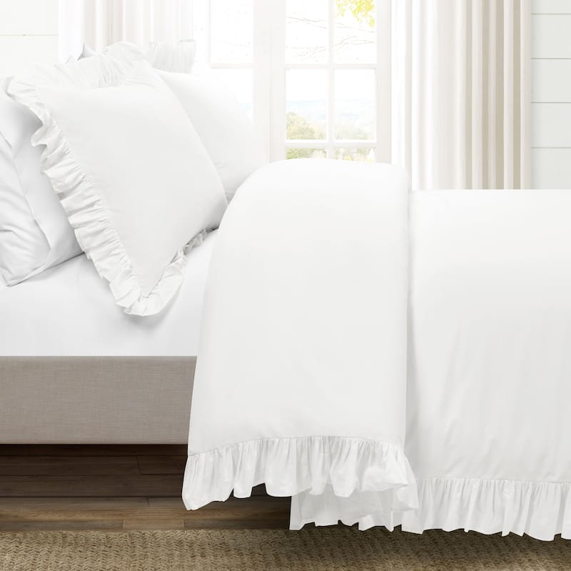 Lush Decor Reyna 3 Piece Cotton Duvet Set